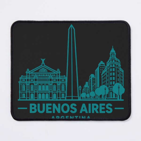Item preview, Buenos Aires Argentina Line Art Skyline Poster designed and sold by CMYKStudio.