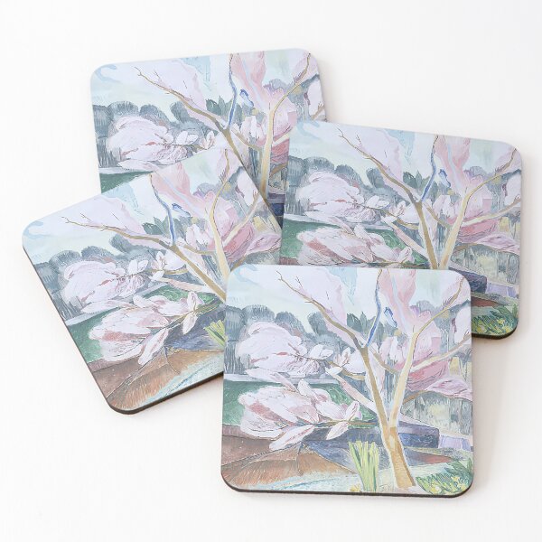 Item preview, Landscape with flowering peach - 1932 designed and sold by NeonCanvasDream.