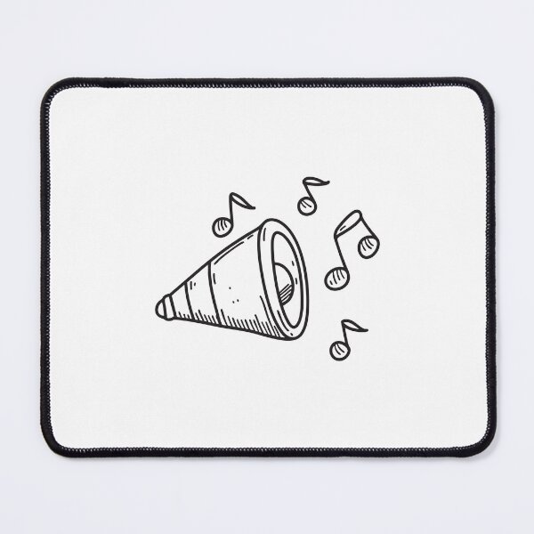Item preview, Speaker cone moving with music in doodle sketch designed and sold by rasagamastore.