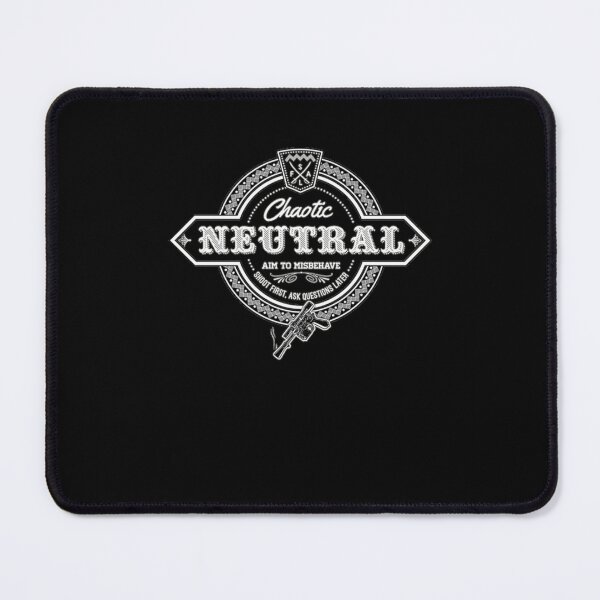 Item preview, Chaotic Neutral RPG Gaming Sarcastic Western Emblem designed and sold by BrielleKreiger.