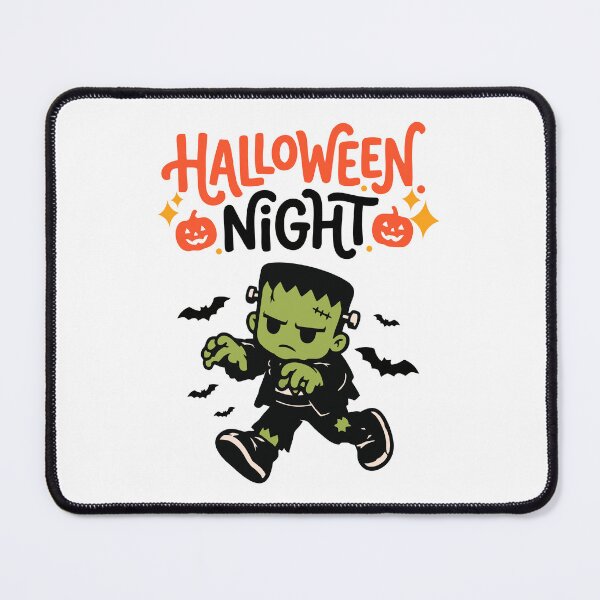 Item preview, Halloween Night with Cute Frankenstein Monster designed and sold by mazyoy.