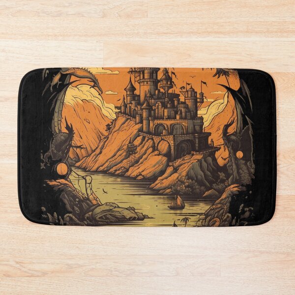 Item preview, Mystical Dragon Castle - Fantasy Fire-Breathing Beast Lair designed and sold by Alphakenon.