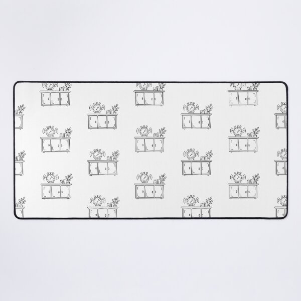 Item preview, Timer alarm shaking on a kitchen counter in doodle sketch designed and sold by rasagamastore.
