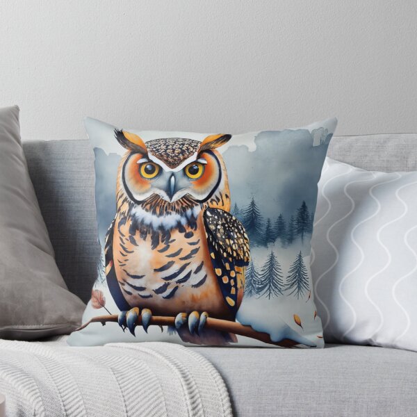 Item preview, Snowy Owl on Winter Branch designed and sold by Gustavo Navarro.