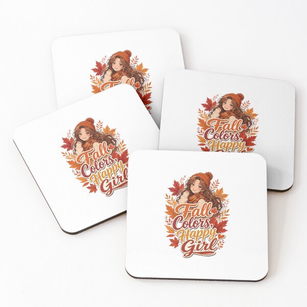 Item preview, Fall Colors, Happy Girl – Cute Autumn Leaves & Fall Foliage Design for Women designed and sold by PrintSparkDesigns.