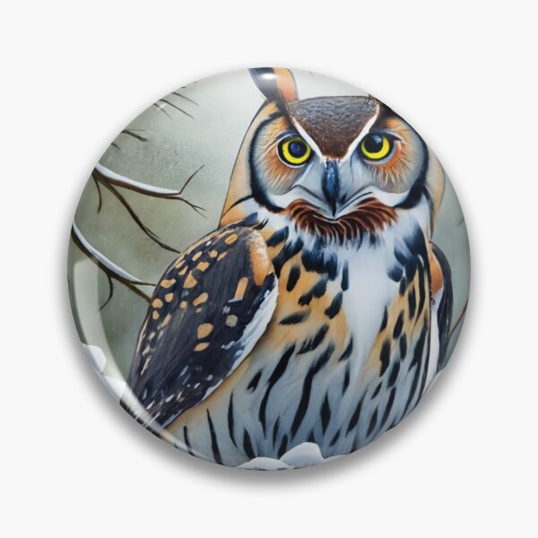 Item preview, Perched Owl in Snowfall designed and sold by Gustavo Navarro.