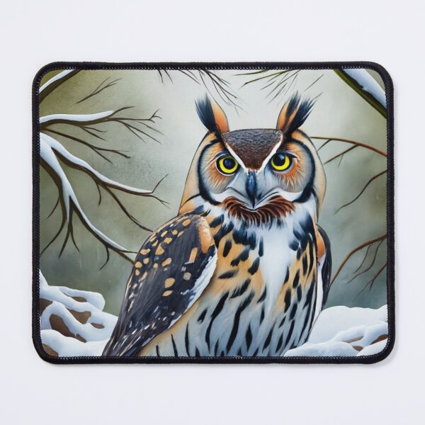 Item preview, Perched Owl in Snowfall designed and sold by Gustavo Navarro.