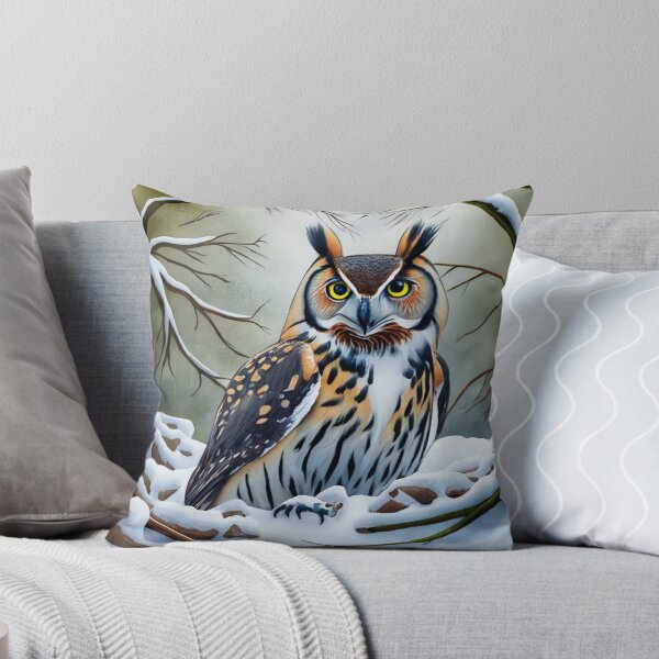 Item preview, Perched Owl in Snowfall designed and sold by Gustavo Navarro.