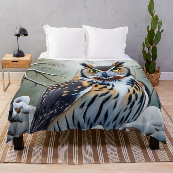 Item preview, Perched Owl in Snowfall designed and sold by Gustavo Navarro.