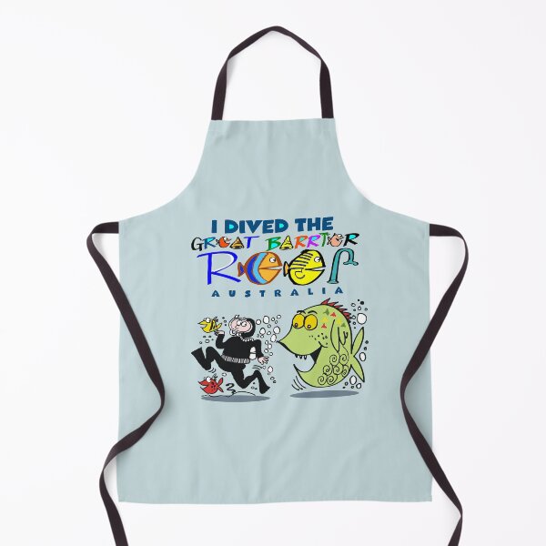 Item preview, Great Barrier Reef Australia Diving Cartoon Souvenir designed and sold by Al Benge - NZ & Australian Art.