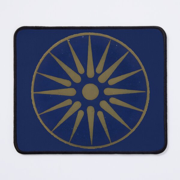 Item preview, Ancient Greek Sunburst Medallion – Blue & Gold Classical Ornament designed and sold by Polychromes.