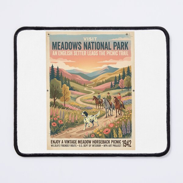 Item preview, English Setter Meadow Picnic Guide designed and sold by PictoVibe.
