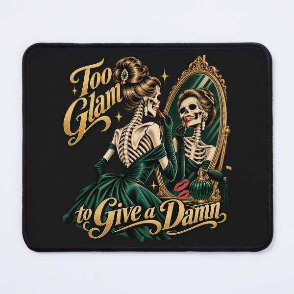 Item preview, Too Glam to Give a Damn girly Halloween designed and sold by JollyNib.