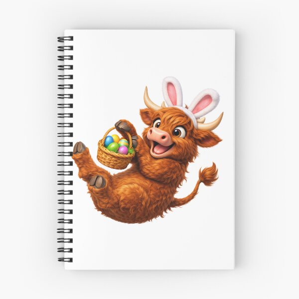Item preview, Highland Cow Easter Bunny designed and sold by Sillytoe.
