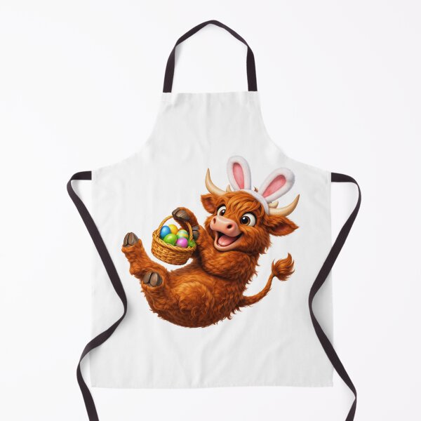 Item preview, Highland Cow Easter Bunny designed and sold by Sillytoe.