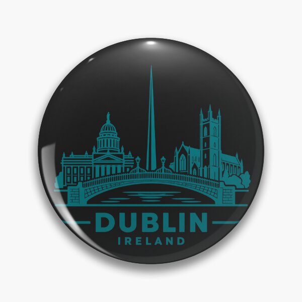 Item preview, Dublin Ireland Line Art Skyline Poster designed and sold by CMYKStudio.