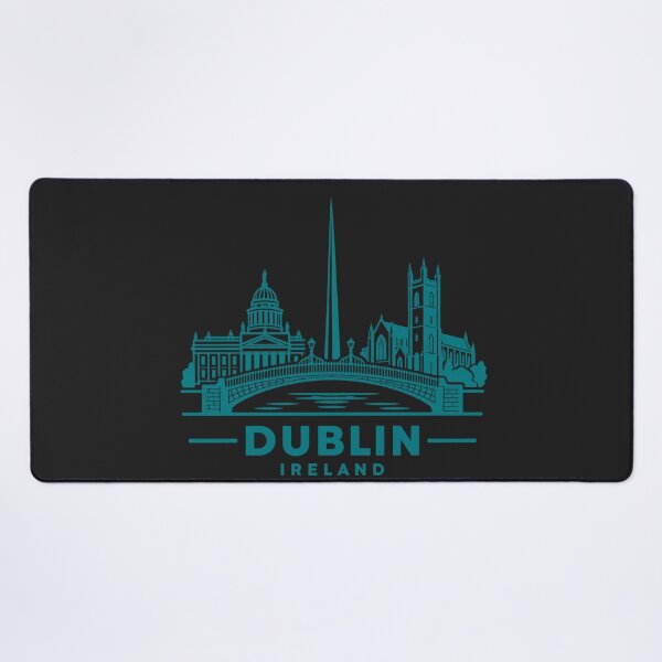 Item preview, Dublin Ireland Line Art Skyline Poster designed and sold by CMYKStudio.