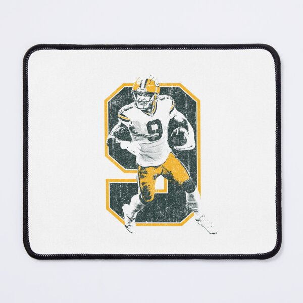 Item preview, Distressed Green Gold Number 9 Football Graphic designed and sold by BrielleKreiger.