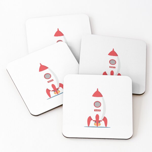 Item preview, Rocket Launch Failed – Red Error Message Rocket Illustration designed and sold by Alphakenon.