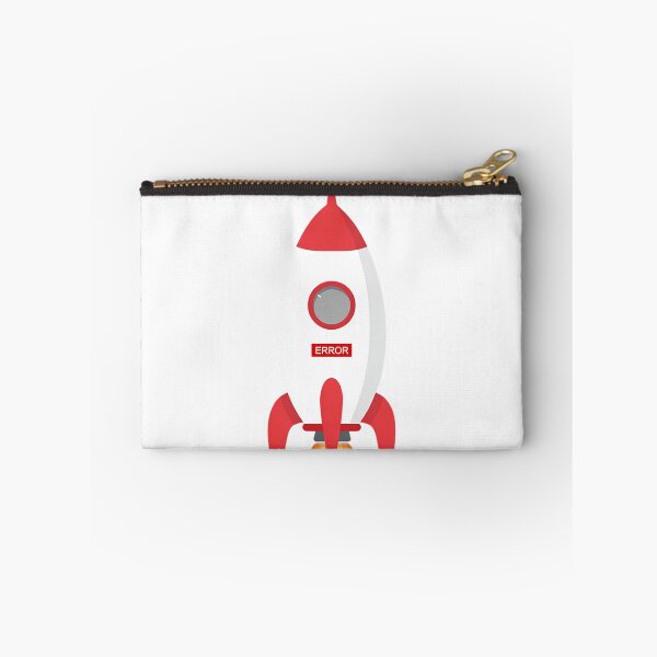 Item preview, Rocket Launch Failed – Red Error Message Rocket Illustration designed and sold by Alphakenon.