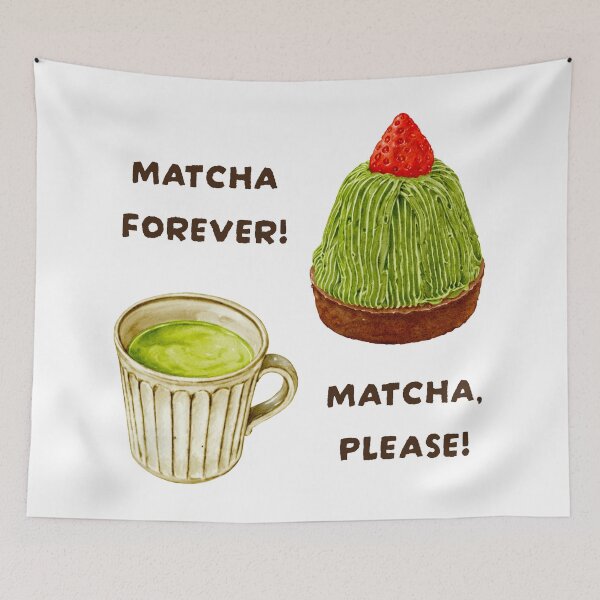 Item preview, Matcha Forever Cute Dessert Collection designed and sold by mmkn.art.