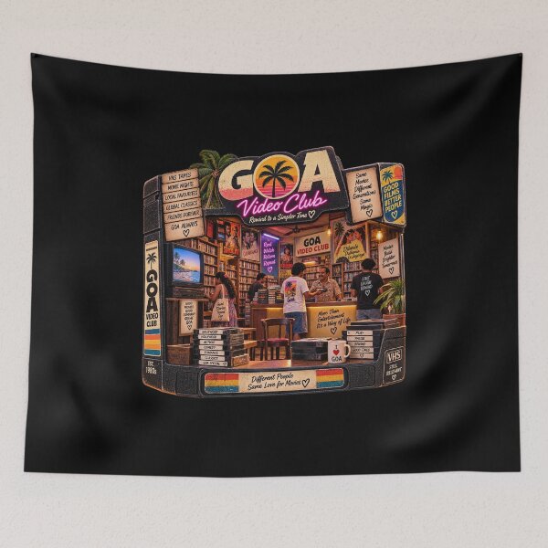 Item preview, Goa Video Club — Rewind to a Simpler Time designed and sold by Goanheartprints.