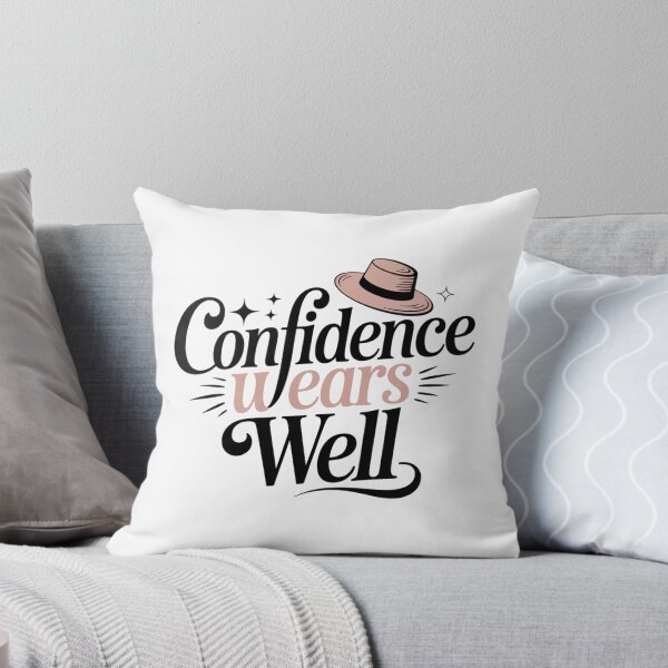Item preview, Confidence Wears Well. Stylish Confidence Quote designed and sold by Aarvya Fashion Club ( A.F.C ).