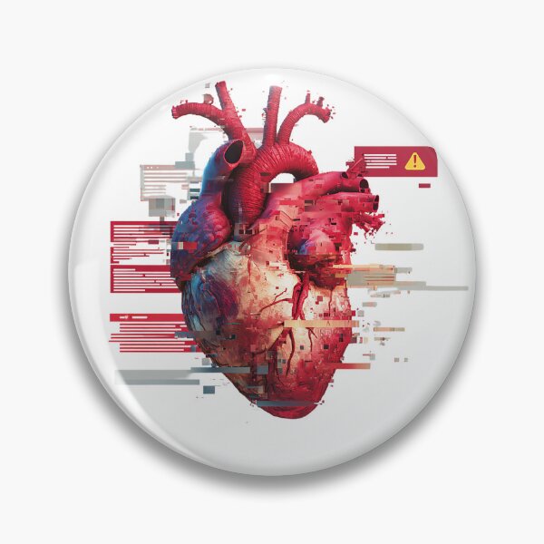 Item preview, System Error – Glitched Anatomical Heart designed and sold by Alphakenon.