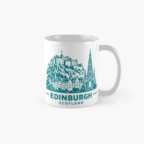 Item preview, Edinburgh Scotland Line Art Skyline Poster designed and sold by CMYKStudio.