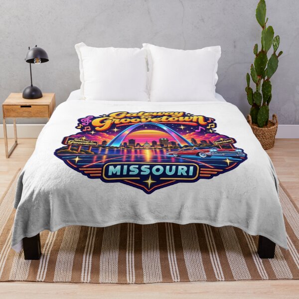 Item preview, Gateway to Groovetown Missouri Retro Neon Poster designed and sold by Dresut.