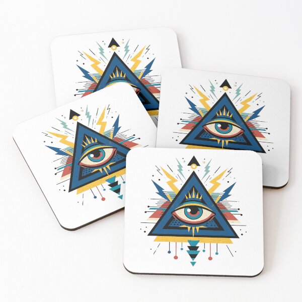 Item preview, All-Seeing Eye – Electric Vision Inside Sacred Triangle designed and sold by Alphakenon.