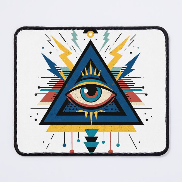 Item preview, All-Seeing Eye – Electric Vision Inside Sacred Triangle designed and sold by Alphakenon.