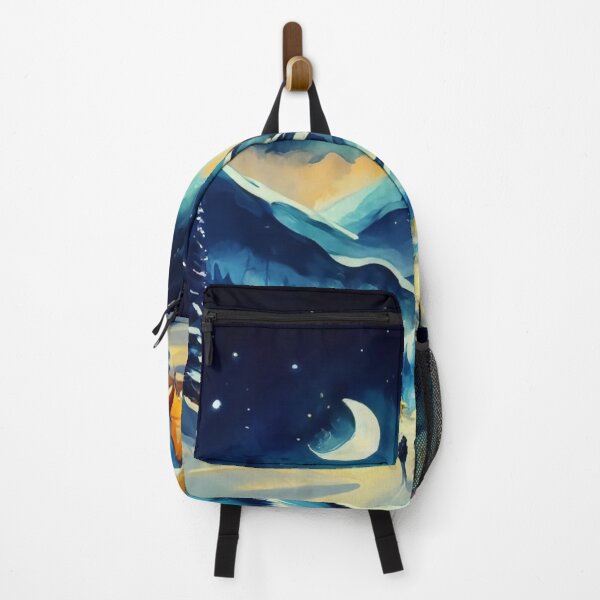 Item preview, Snowy Mountain Village at Dusk designed and sold by Gustavo Navarro.
