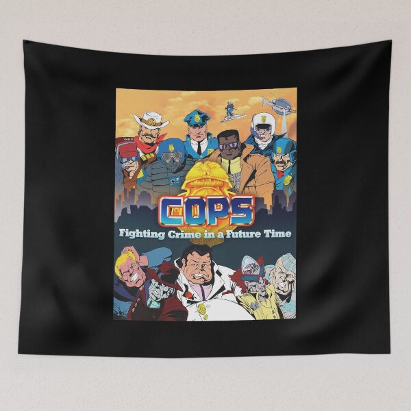 Item preview, COPS Fighting Crime Future Time Retro Cartoon Art designed and sold by ANTHONJACKSOA.