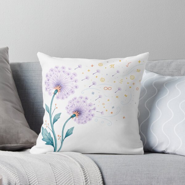 Item preview, Dandelion Mathematics Whimsical STEM Floral Equation Art Design Print designed and sold by inkoutninja.