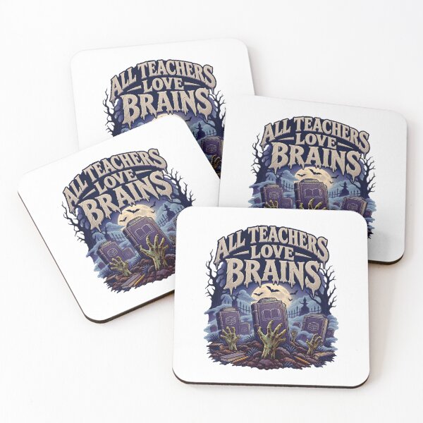 Item preview, All Teachers Love Brains designed and sold by LuveraxArt.