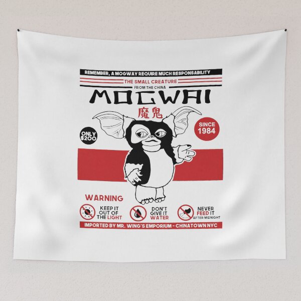 Item preview, Mogwai Creature Care Warning designed and sold by ANTHONJACKSOA.