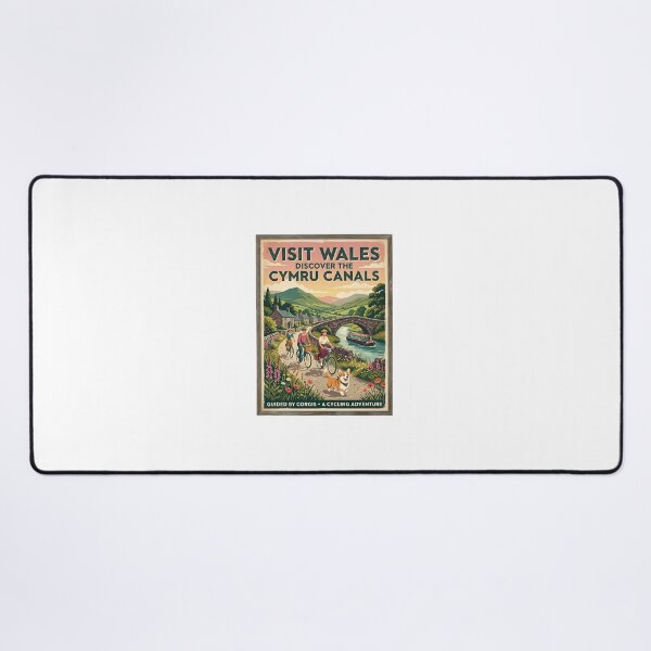 Item preview, Pembroke Welsh Corgi Canal Cyclist designed and sold by PictoVibe.