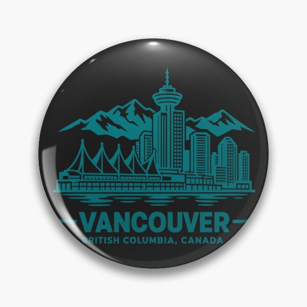 Item preview, Vancouver British Columbia Canada Line Art Skyline Poster designed and sold by CMYKStudio.