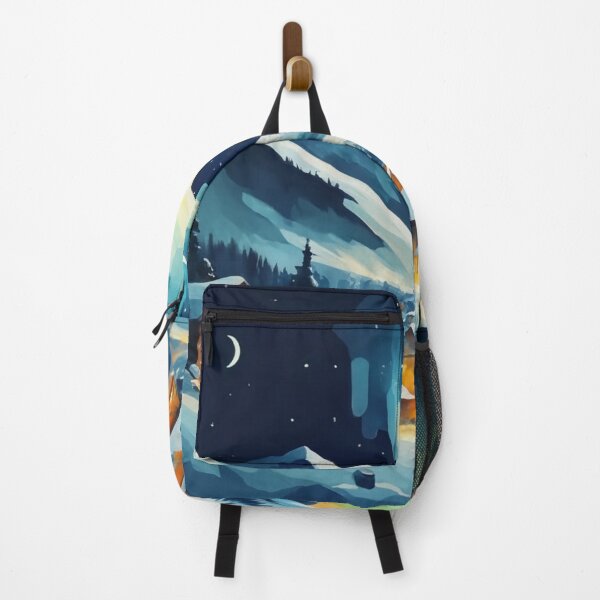 Item preview, Northern Village Under Aurora Skies designed and sold by Gustavo Navarro.