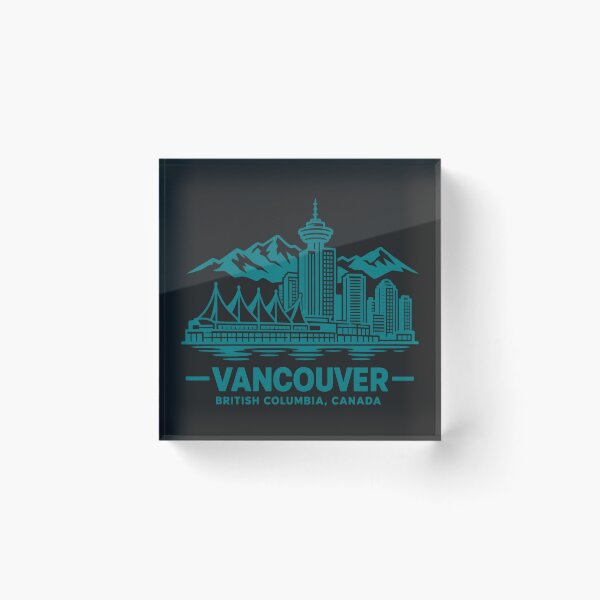 Item preview, Vancouver British Columbia Canada Line Art Skyline Poster designed and sold by CMYKStudio.
