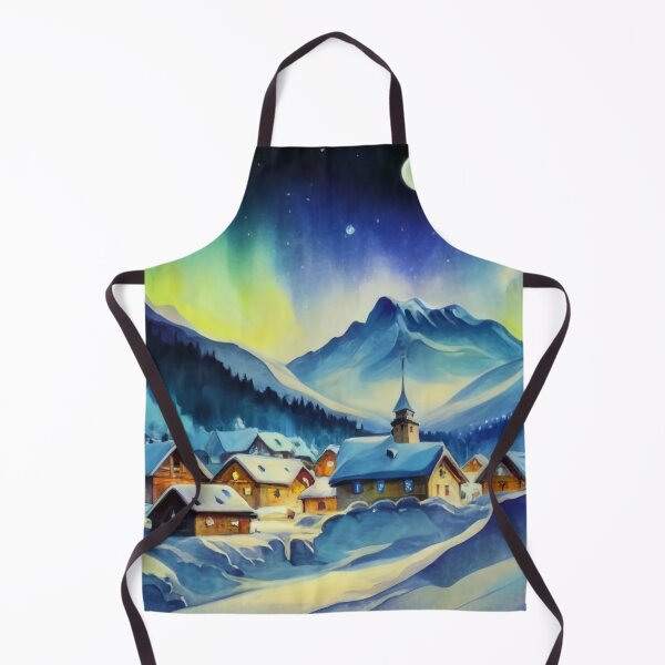 Item preview, Cozy Alpine Village in Snow designed and sold by Gustavo Navarro.