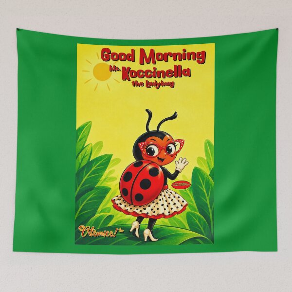 Item preview, Good Morning Ms. Koccinella the Ladybug™  designed and sold by DrAtomicThunder.