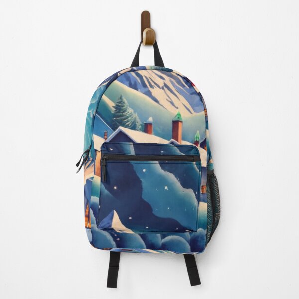 Item preview, Mountain Village Through Falling Snow designed and sold by Gustavo Navarro.