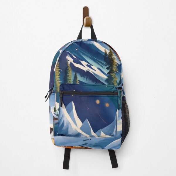 Item preview, Cozy Village Beside Snowy Peaks designed and sold by Gustavo Navarro.