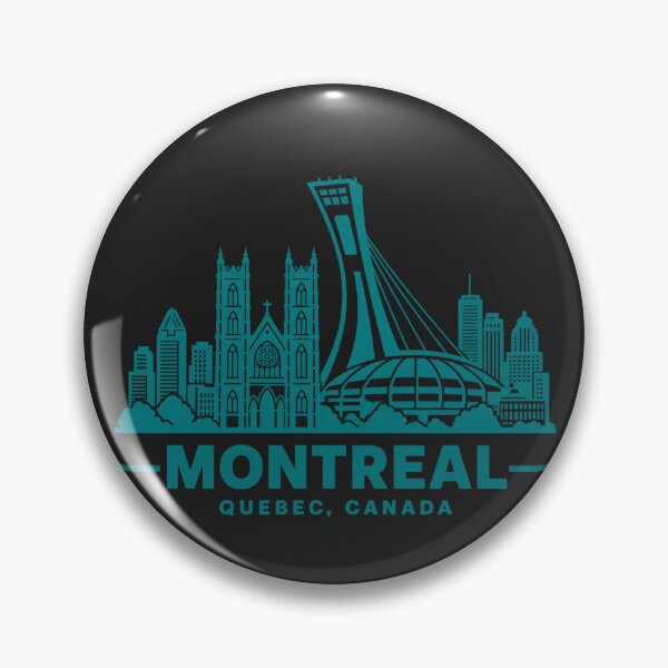 Item preview, Montreal Quebec Canada Line Art Skyline Poster designed and sold by CMYKStudio.