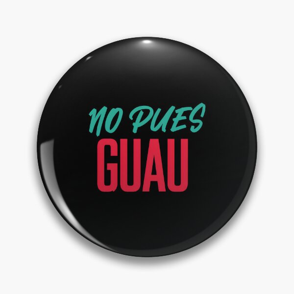 Item preview, NO PUES GUAÜ Turquoise Script Red Bold Typography designed and sold by TYLERSHERRA.