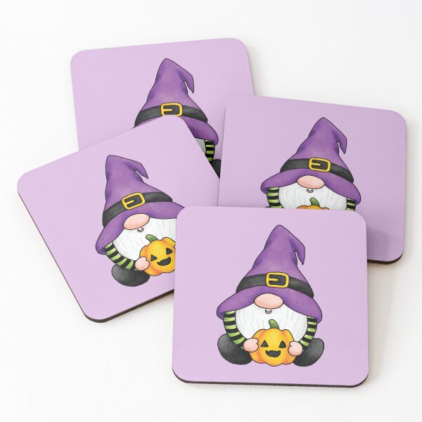 Item preview, Halloween Gnome With Beard Pumpkin and Witch Hat Spooky Cute Kawaii Witchy Fall Autumn Green Black Stripes for Kids Moms Teachers designed and sold by pillarofme.