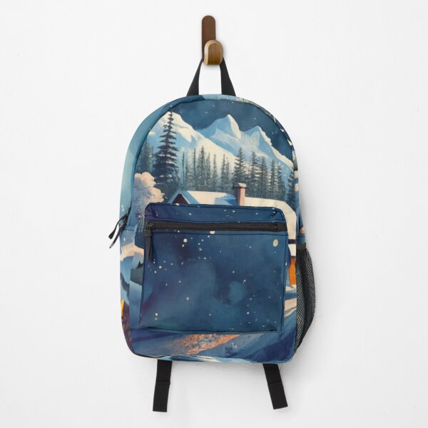 Item preview, Snowy Village Beneath Northern Lights designed and sold by Gustavo Navarro.