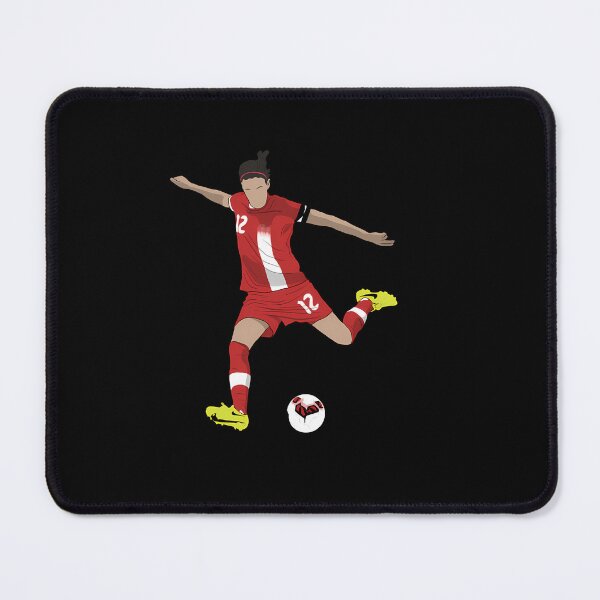 Item preview, Women Soccer Player Number 12 Athletic Football Art designed and sold by BrielleKreiger.